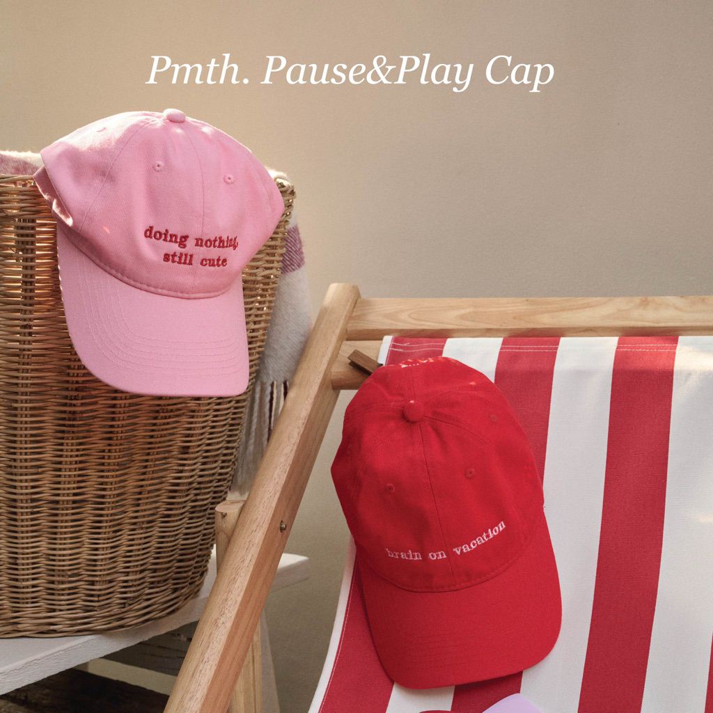 Pmth. Pause & Play Cap สี Pillow Pink / Play red