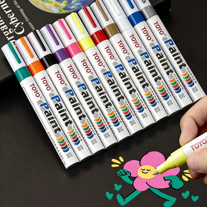 ปากกาเขียนป้ายทะเบียน ปากกาเขียนยาง Paint ​ เขียนป้ายทะเบียนรถ ปากกามาร์คเกอร์ Marker ปากกาเพ้นท์
