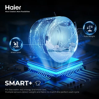 [New]Haier เครื่องซักผ้าฝาหน้า รุ่น HWD130-BP14959S8 ซัก13kg/อบ8kg