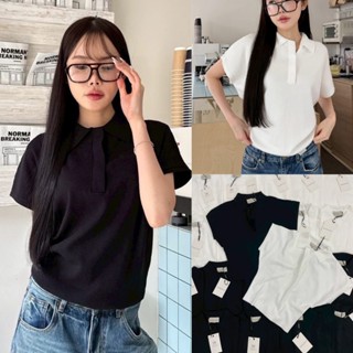 🍊 VL 5240 เสื้อคอปกผ้าไหมพรม ผ้านิ่มใส่สบาย ทรงสวย