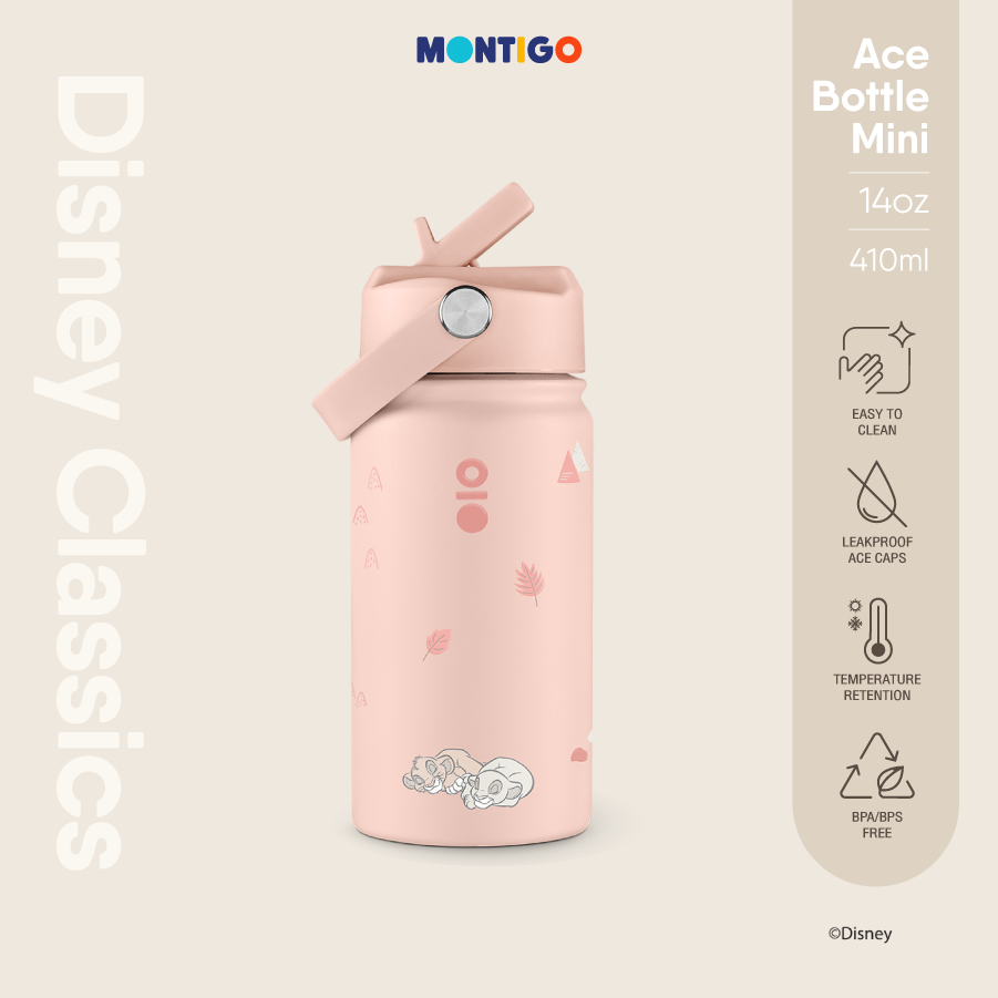 [Montigo Limited] Disney Classics Ace Bottle Mini l Lion King 14oz / 410ml (กระบอกน้ำเก็บความร้อน-เย็น) – โปรปัง