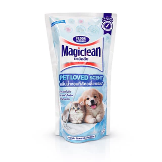 Magiclean มาจิคลีน น้ำยาถูพื้น กลิ่นอควาติกเพียว น้ำยาถูพื้นสำหรับบ้านที่มีสัตว์เลี้ยง แบบขวด700มล/แบบถุงเติม650มล.