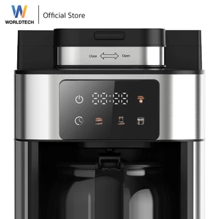 Worldtech Xpresso เครื่องชงกาแฟ เครื่องบดในตัว 2-in-1 พร้อมชุดด้ามชง Coffee Machine รุ่น WT-CM315T