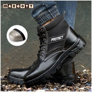 【margott9】รองเท้าเซฟตี้ชาย หัวเหล็ก กันกระแทกและป้องกันการเจ…