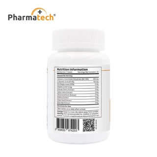 [แพ็ค 3 ขวด] วิตามินซี 500 มก. พลัส ฟาร์มาเทค Vitamin C 500 mg. plus Pharmatech วิตามินซี500 VitC วิตามินซีพลัส ซิงค์