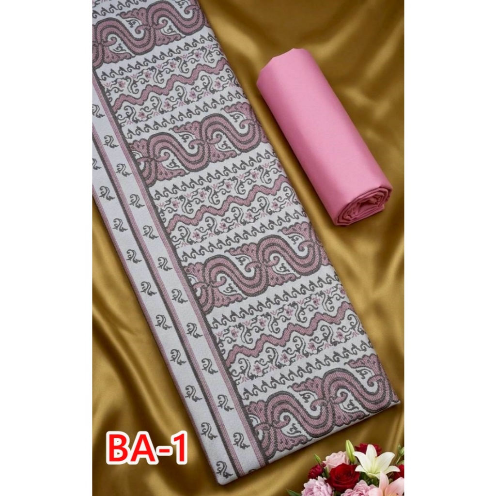 BA (1-80) ผ้าตัดชุด พิมพ์ลาย หน้ากว้าง ผ้าตัดเสื้อ สีพื้น ราคาถูก