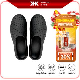 [🔥Hot Deal] KHK SHOES รุ่น KHK ONE - BLACK สีดำ รองเท้ายางev…