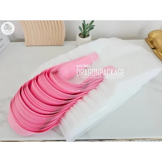 🌈 Softloop ใสขุ่นหูหลากสี ขายส่ง 🌈 ถุงพลาสติกใสขุ่น หูเทปหลากสี - 1 แพค (1KG)