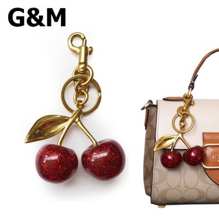 G&M,G จี้กระเป๋าถือ, พวงกุญแจ, การออกแบบชาร์มเชอร์รี่ จี้โลหะ จี้กระเป๋าแฟชั่นสวยหรู
