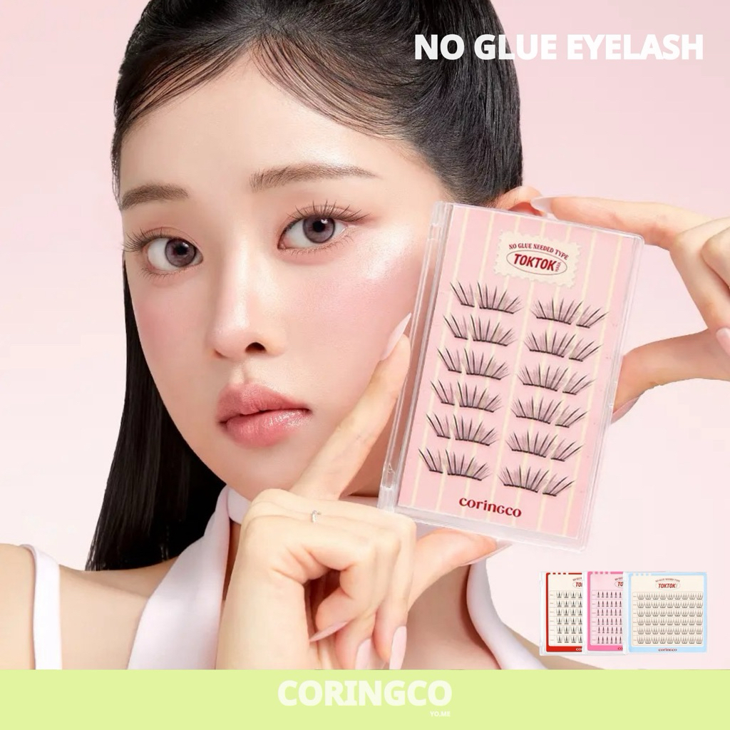 ˘พร้อมส่ง˘ CORINGCO - No Glue Needed Type Eyelash ขนตามีกาวในตัว