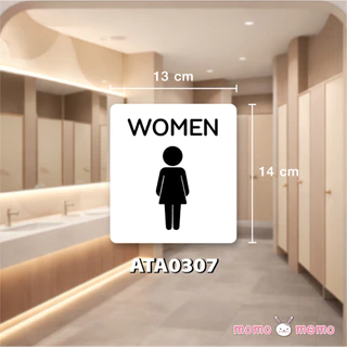 ⚡ ส่งด่วน ⚡ สติ๊กเกอร์ติดหน้าห้องน้ำ | ชาย-หญิง | TOILET I MEN-WOMEN I ห้องน้ำ สติ๊กเกอร์ติดผนัง | สติ๊กเกอร์ป้ายข้อความ
