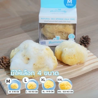 Mummily ฟองน้ำ SILK FINE ฟองน้ำธรรมชาติแท้100% ฟองน้ำอาบน้ำเด็ก