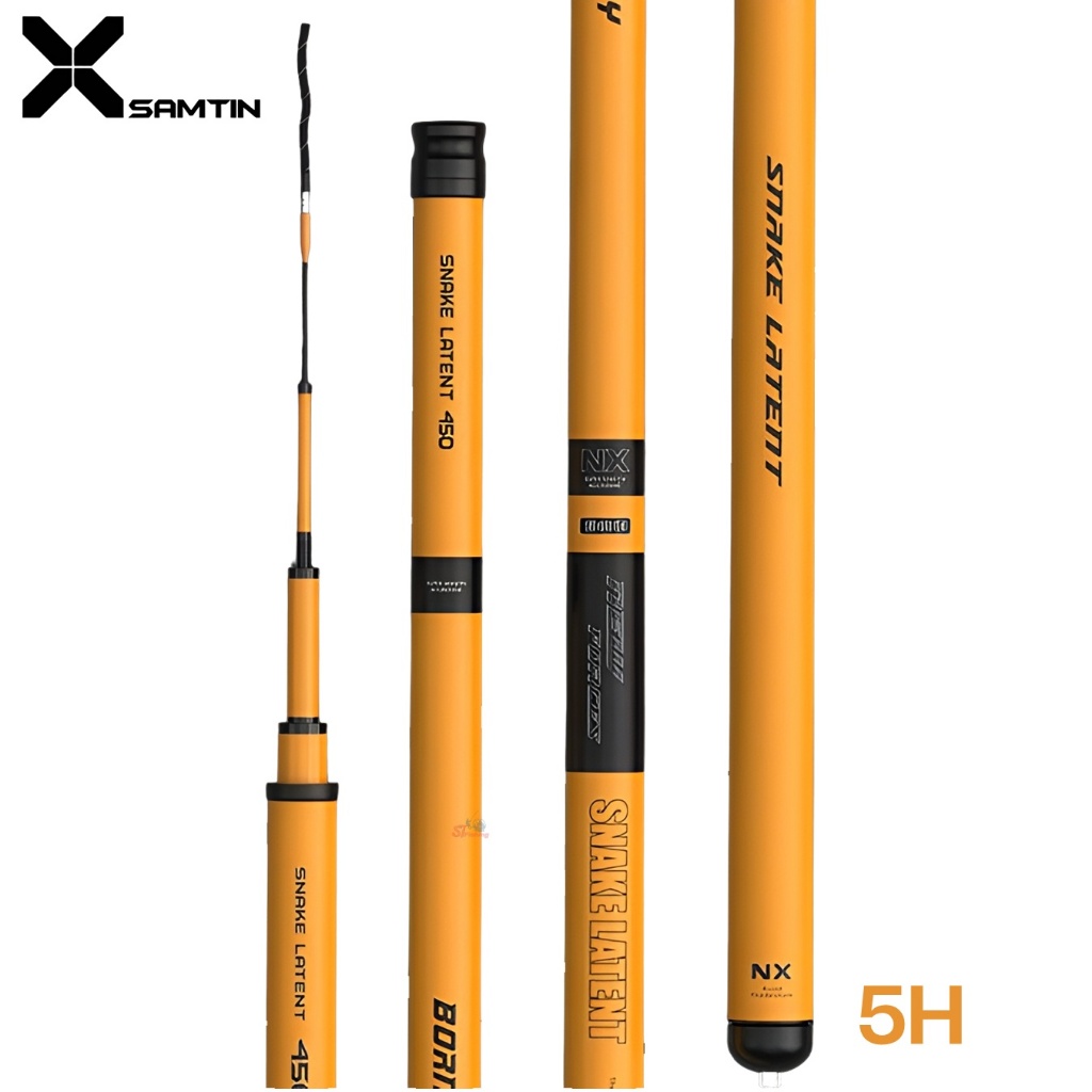 คันชิงหลิว X SAMTIN NX เวทคัน 5H คันสำหรับตกปลาใหญ่ น้ำหนักเบา พาวเวอร์ลิฟสูง (คันสีส้ม)