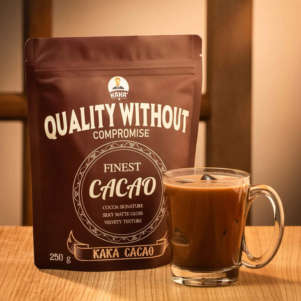 กาก้า ผงคาเคา Kaka Cacao Finest 100% จากกาน่า 250g - รูปที่ 1