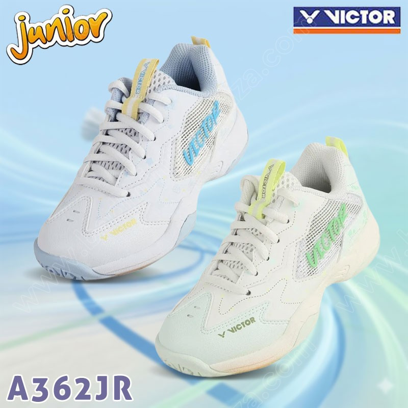 【 ของแท้ 💯% 】 รุ่นใหม่! รองเท้าแบดมินตันวิคเตอร์สำหรับเด็ก รุ่น A362JR (A362JR)