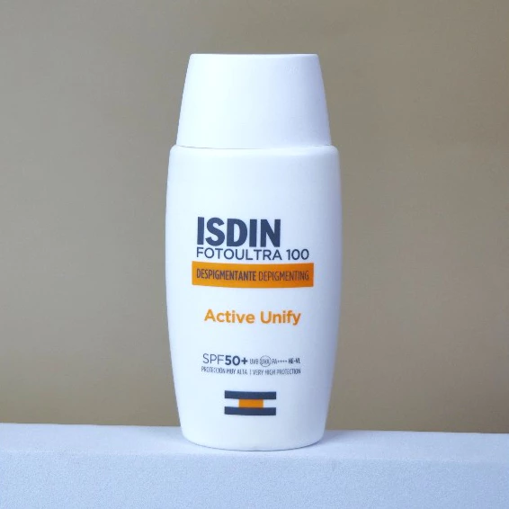 ISDIN FOTOULTRA 100 ISDIN ACTIVE UNIFY FUSION FLUID SPF50+ กันแดดต้านฝ้า ป้องกันรังสีที่ก่อให้เกิดฝ้า กระ ผิวหมองคล้ำ