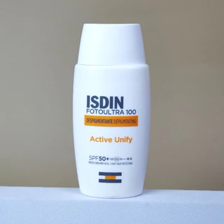 ISDIN FOTOULTRA 100 ISDIN ACTIVE UNIFY FUSION FLUID SPF50+ กันแดดต้านฝ้า ป้องกันรังสีที่ก่อให้เกิดฝ้า กระ ผิวหมองคล้ำ