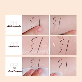 ซื้อ 2 แถม 2 = 4ติดทนนาน ติดทนทาน คุณภาพดี อายไลเนอร์หัวปากกากันน้ำกันเหงื่อเขียนง่ายติดทน eyeliner อายไลเนอกันน้ำ อายไล