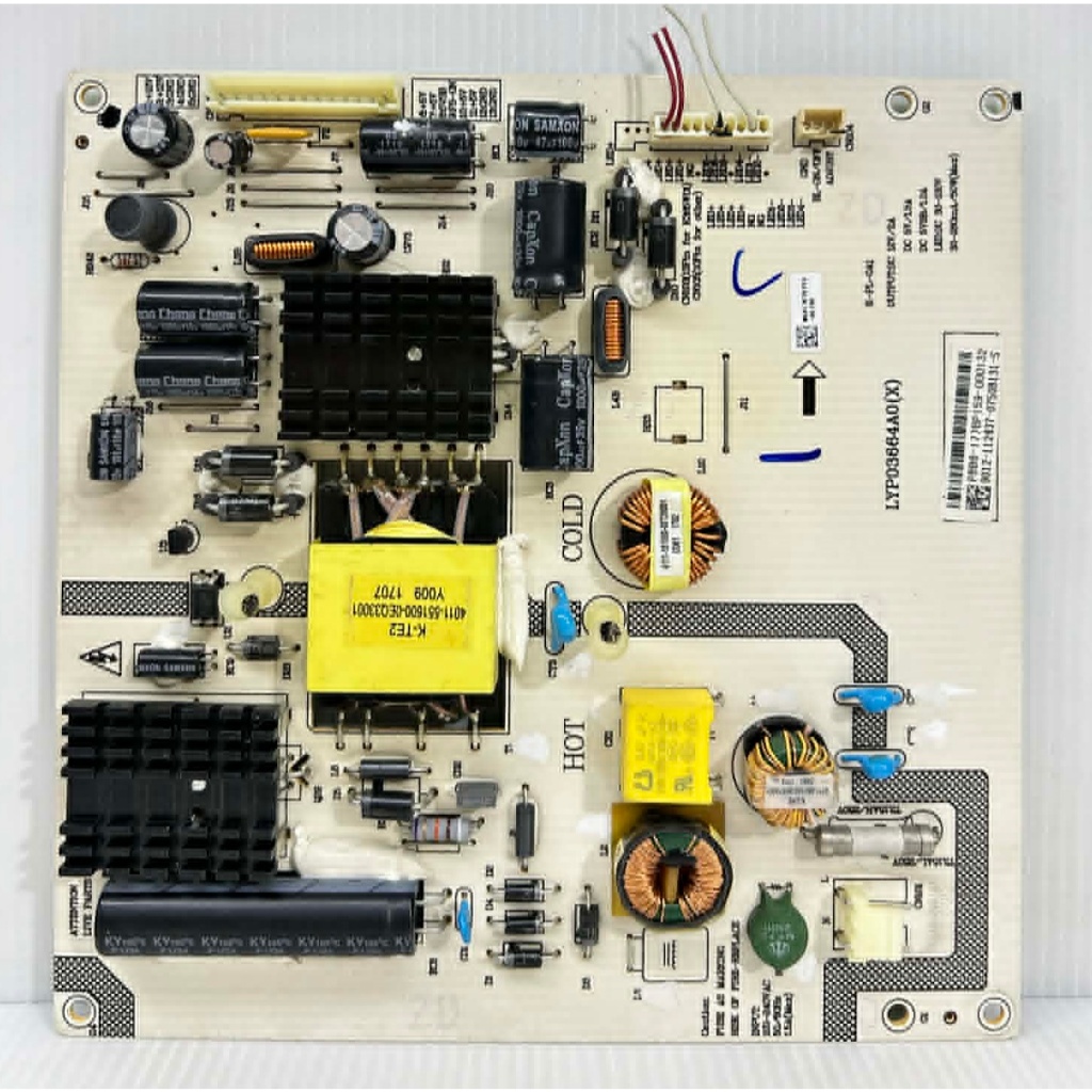 POWER SUPPLY ซับพลาย ทีวี PHILIPS รุ่น 43PFT6100S/67 พาร์ท K-PL-0A1 ของแท้ถอด มือ2 เทสไห้แล้ว