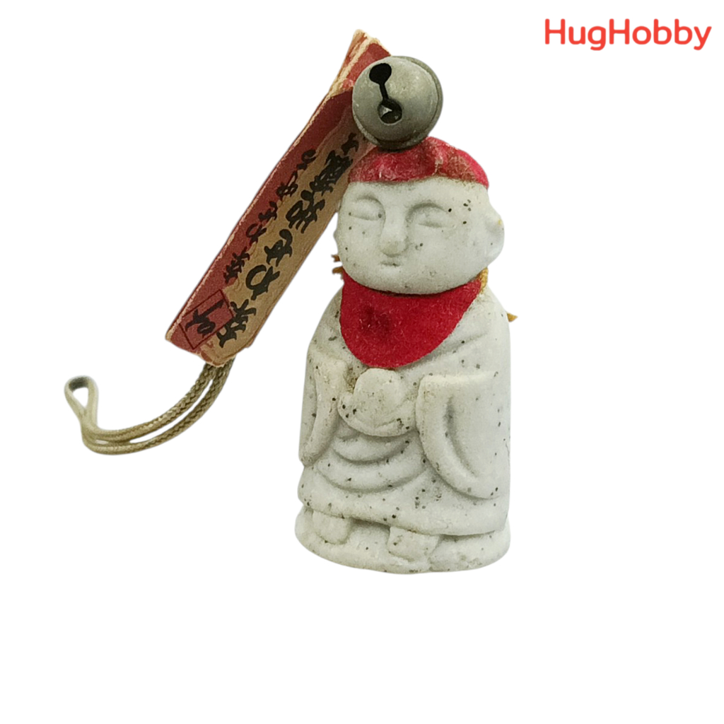 [มือ2] เครื่องราง Jizo Bosatsu รูปปั้นหินศาลเจ้าชินโต ขอให้มีความสุขสมปรารถนา ขนาด 3.5cm สินค้าจากญี