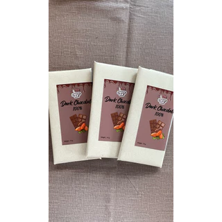 ดาร์กช็อกโกแลต (Dark Chocolate 100%)ช็อกโกแลตแท้ Homemade ไม่มีน้ำตาล ขนาด 70 กรัม