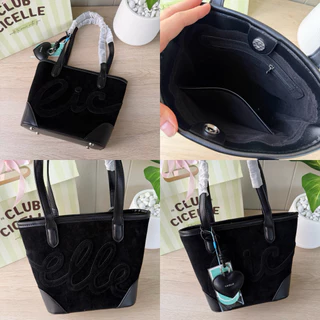13 สีใหม่ แถมถุงกระดาษ🛍️ กระเป๋าถือ cicelle club มาพร้อมพวงกุญแจหัวใจcicelle สุด cute แท้จากบริษัท💯✨c9981n