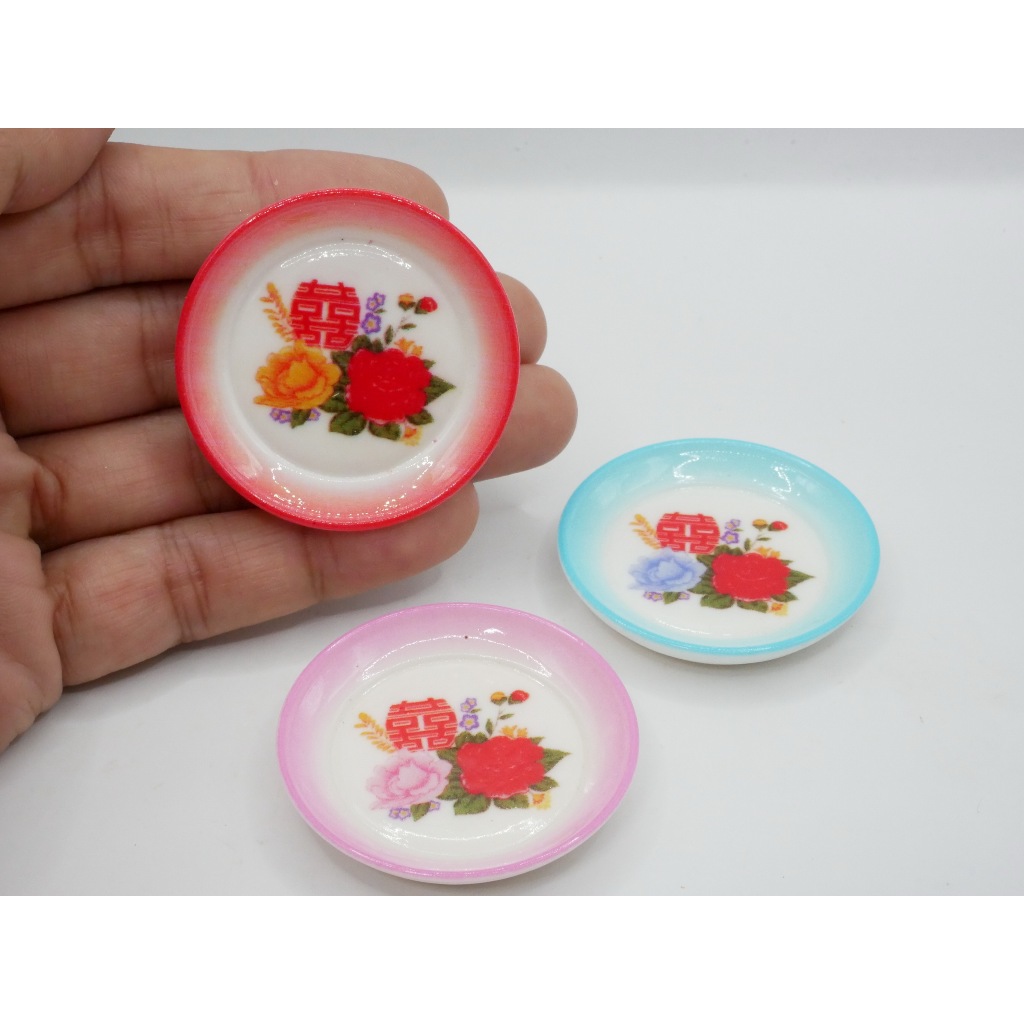 ถาดจิ๋ว ลายจีนโบราณ (ราคา/ชิ้น) วัสดุพลาสติก ถาดวินเทจ ของจิ๋ว ของตกแต่ง ถาด ถาดโบราณ ถาดใส่ของ