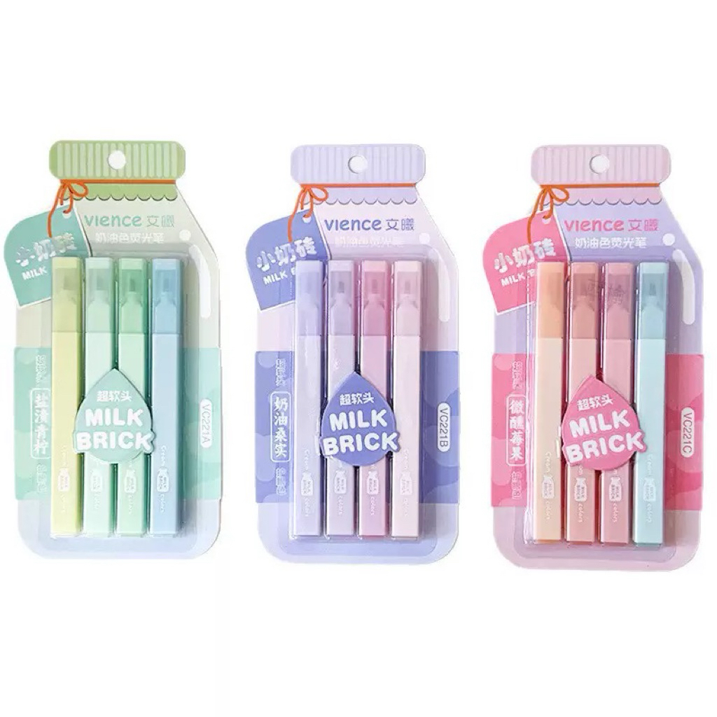 Cream Highlighter – ปากกาไฮไลท์โทนครีม | สีละมุน | สำหรับจดโน้ต & Planner