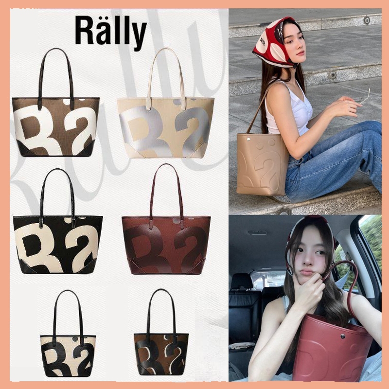 Rally City Tote Bag 💖 ✨เป็นของแท้ 100% 🔥 จากofficial ลายโลโก้ กระเป๋าถือ สะพายข้าง