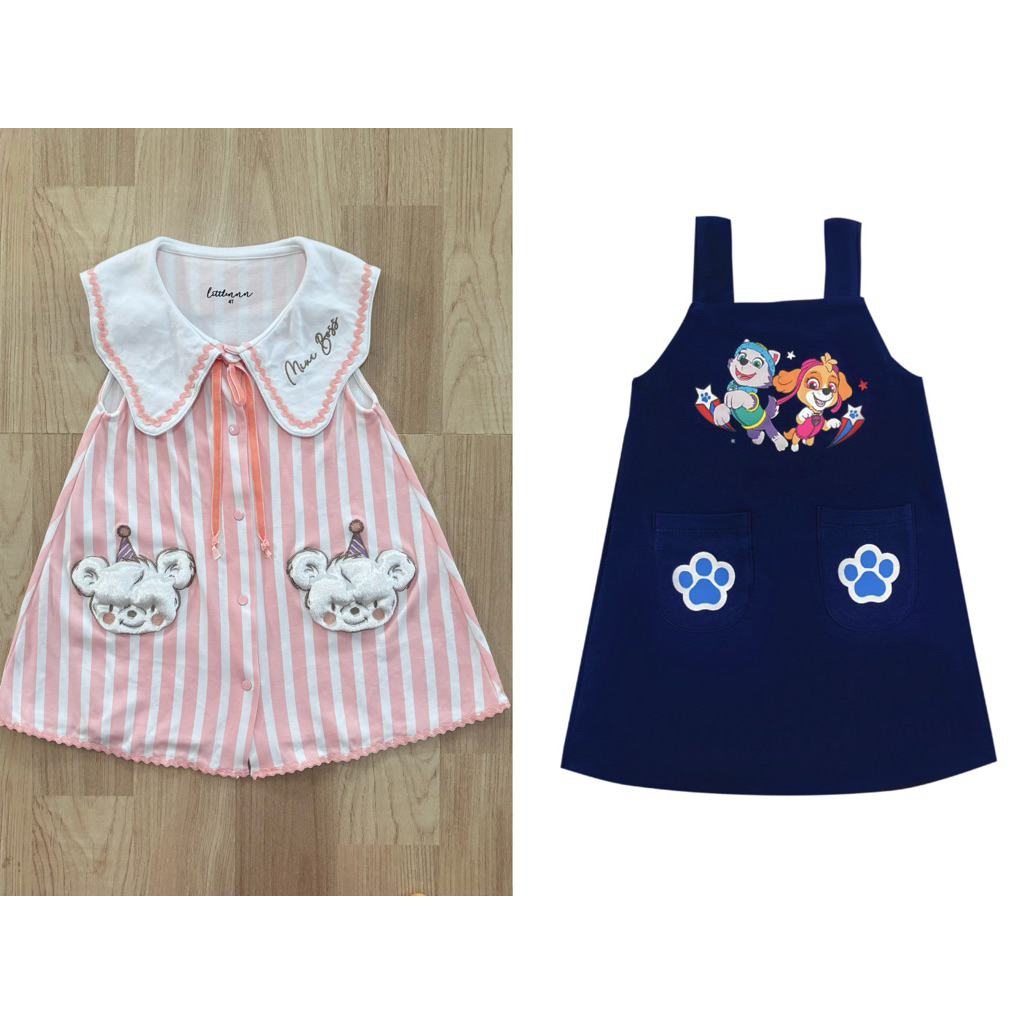 *ขายเหมา* (Used สภาพใหม่!) Littlennn  เดรสหมีน่ารัก / 4T + Fourp’s house Paw Patrol / 100