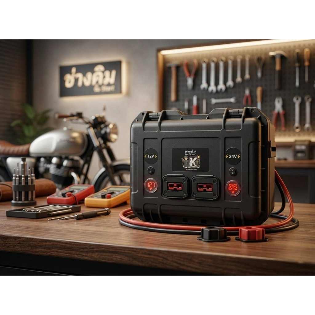 จั๊มสตาร์ทรถแบตไม่มีวันหมด 12v-24v