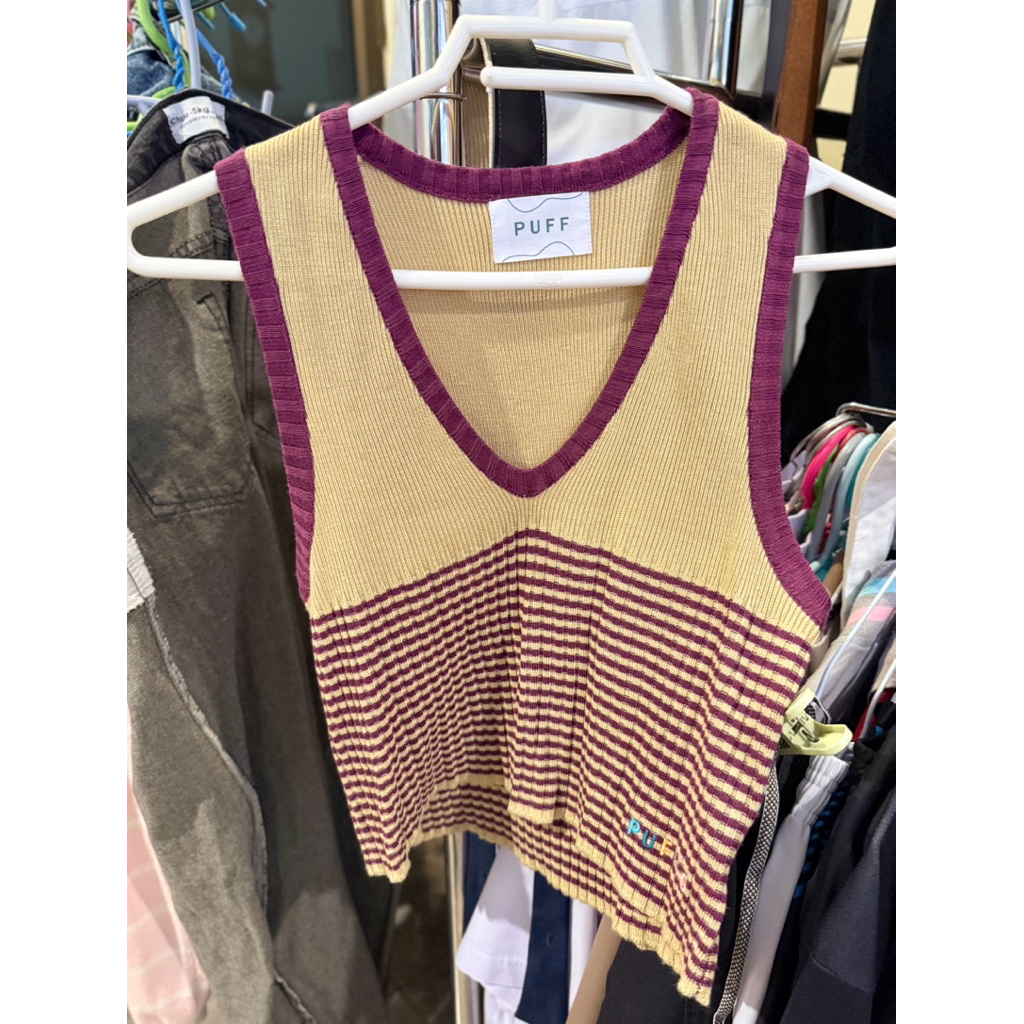 PUFFCO  AKI KNITTED TOP
