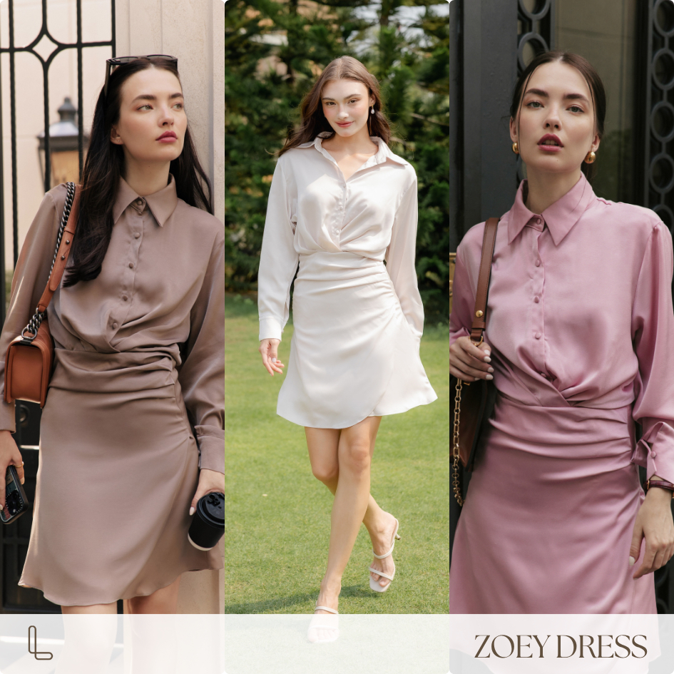 (SALE) TheLoopBangkok | Zoey Dress เดรสเชิ๊ต เดรสใส่ทำงาน
