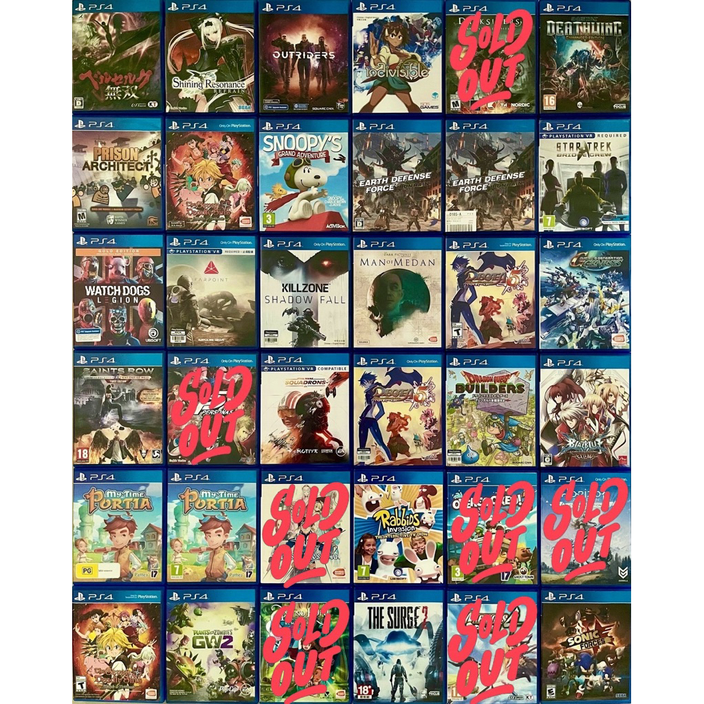 แผ่นเกม Ps4 มือสอง (5)