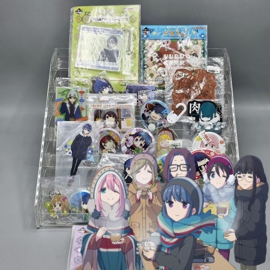 (พร้อมส่ง/แท้✅️) ของสะสม อนิเมะ yuru camp แคมป์สบายสไตล์ สาวๆ  Laid-Back Camp เข็มกลัด พวงกุญแจ anime yuri camp