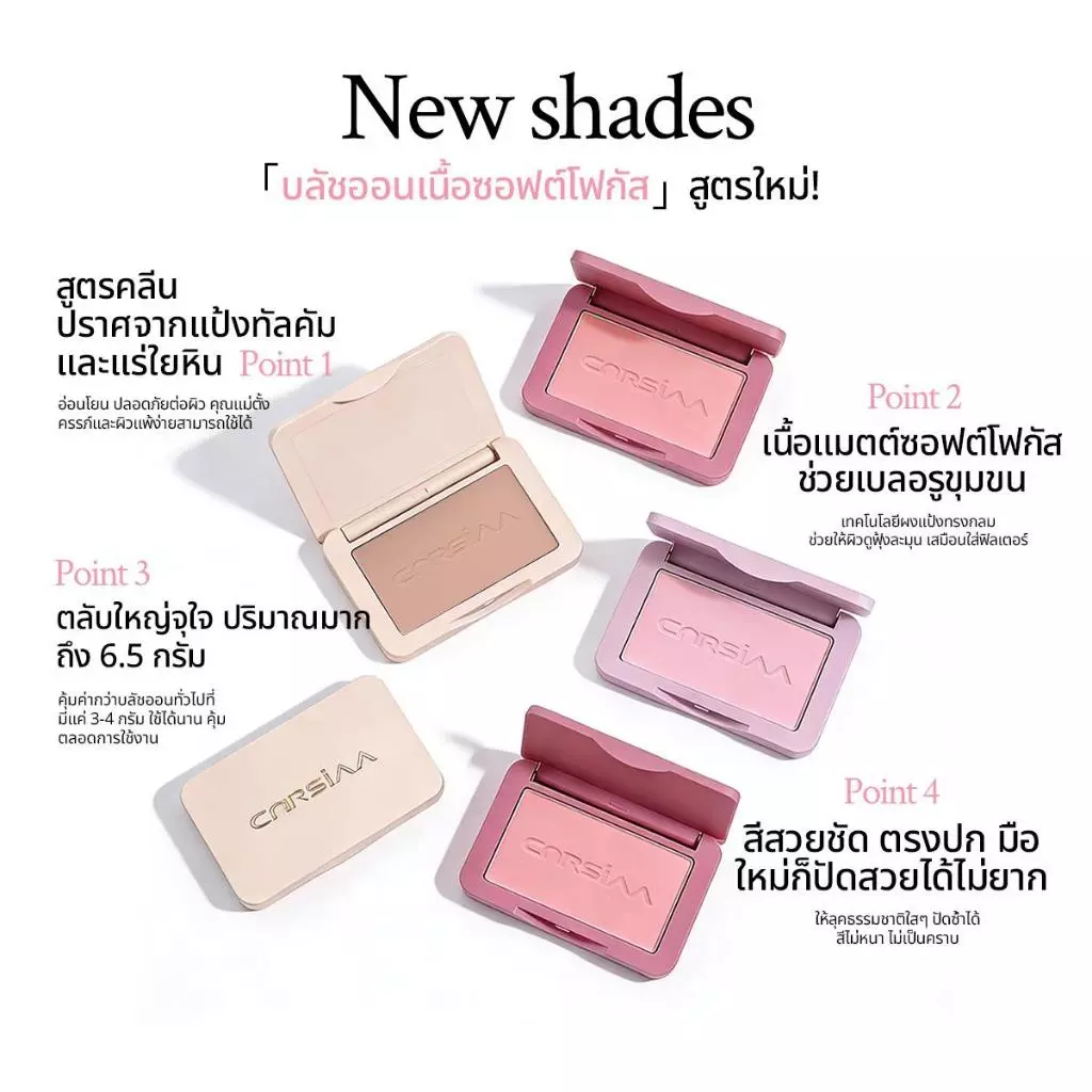 CNRSIAA Milk Mist Powder Blush บลัชออนเนื้อฝุ่น เนียนนุ่ม ติดทน สีสวยเป็นธรรมชาติ B195 thumbnail 8
