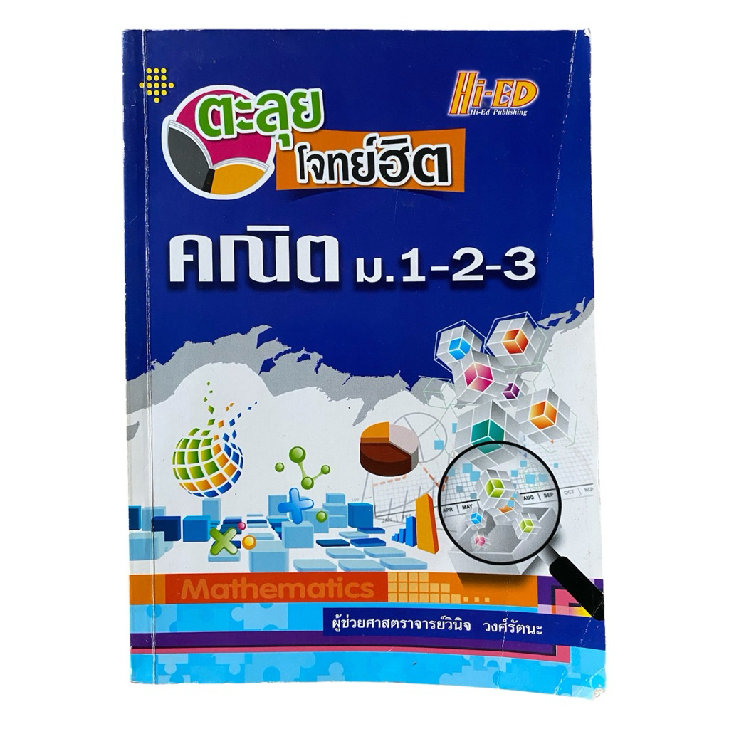 [คณิต อ.วินิจ-โจทย์มากกว่า 700 ข้อ] หนังสือตะลุยโจทย์ฮิต คณิต ม.ต้น (ม.1-2-3) อ.วินิจ  Hi-ED เตรียมส
