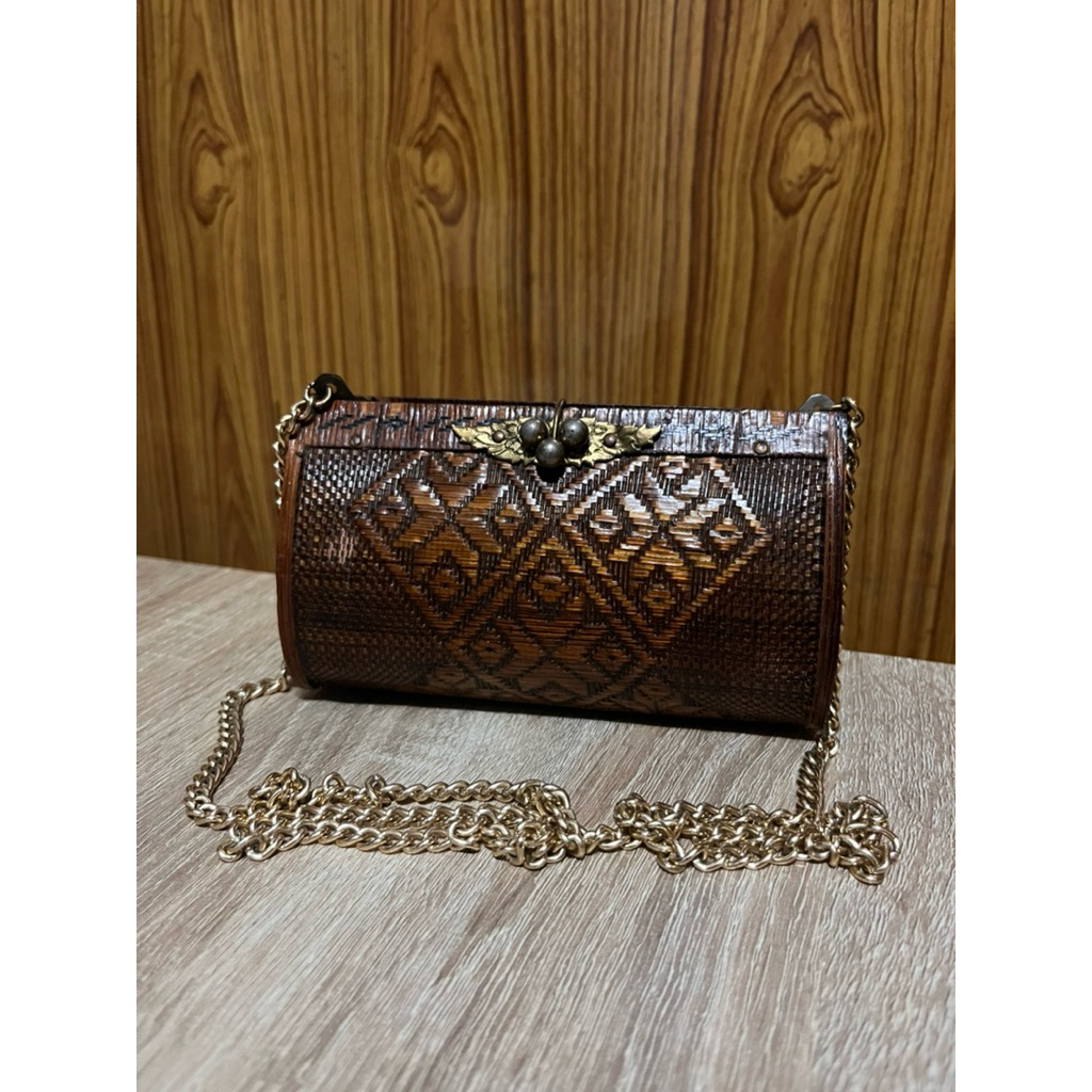 กระเป๋าย่านลิเภา Thai Traditional Handmade Rattan Coin Purse