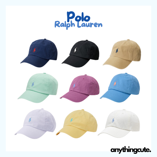 (พร้อมส่งบางสี & พรีออเดอร์ 14 วัน จาก 🇺🇸) แท้ Polo Ralph Lauren หมวกแก๊ป ของใหม่ป้ายห้อย