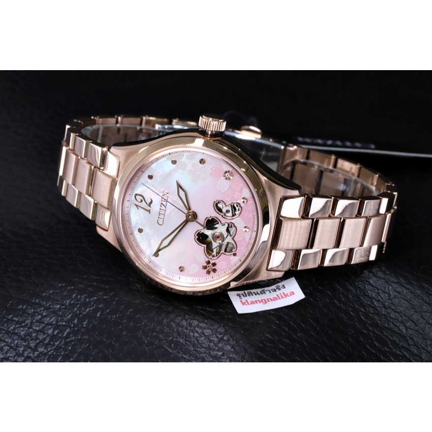 นาฬิกา Citizen Lady New ‘Sakura’ Automatic รุ่น PC1017-88Y (34มม.)