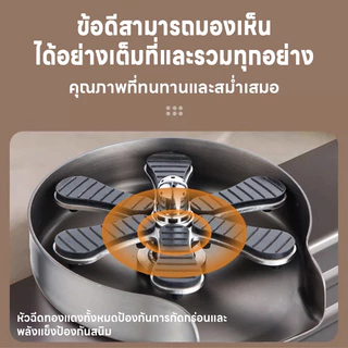 TOOLIO ที่ล้างแก้วอัตโนมัติระบบแรงดันสูง สแตนเลส304 สำหรับร้านและบ้าน แถมท่อน้ำ ล้างแก้วสะอาดใน 1 วินาที ทนทาน