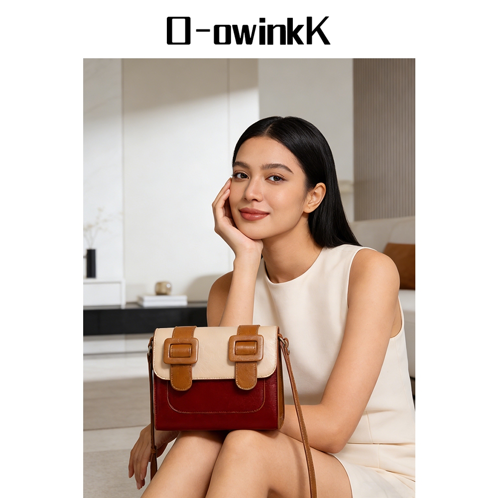 O-owinkK حقيبة كروس / توت نسائية بطبقتين مقاومة للماء — صورة 3