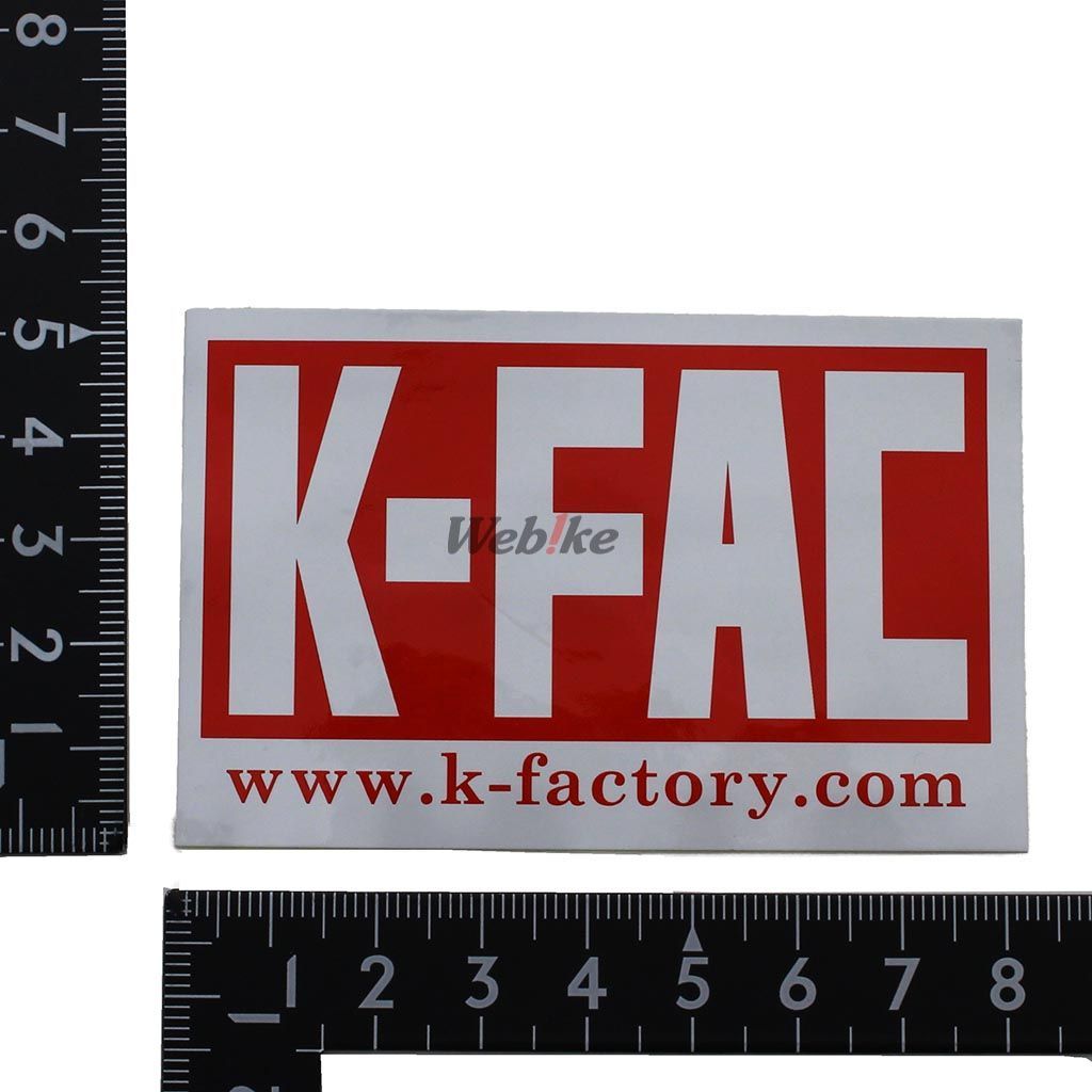K-Factory Heat-Resistant Sticker   [Size] 82 mm × 53 mm