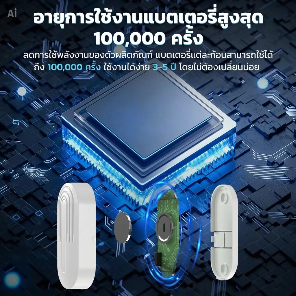 ChunHee เซ็นเซอร์ประตู Wireless Door Sensor ไซเรนไร้สาย ป้องกันขโมยในบ้าน เซ็นเซอร์ร้านค้า ใช้ได้ทั้งประตู หน้าต่าง CC19 ราคา ถูกที่สุด ดีลบีเคเค แกลเลอรีภาพที่ 7