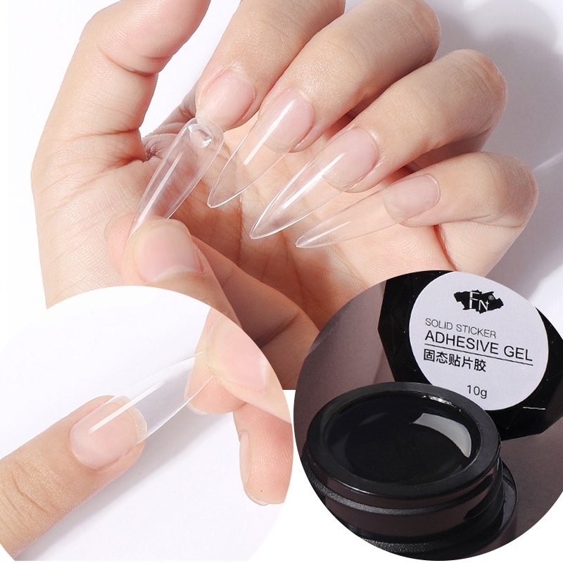 10ml Solid Nail Patch UV Gel Glue for Soft Gel Nail Acrylic Tips Press On Nails Fake Nails Glue Tips