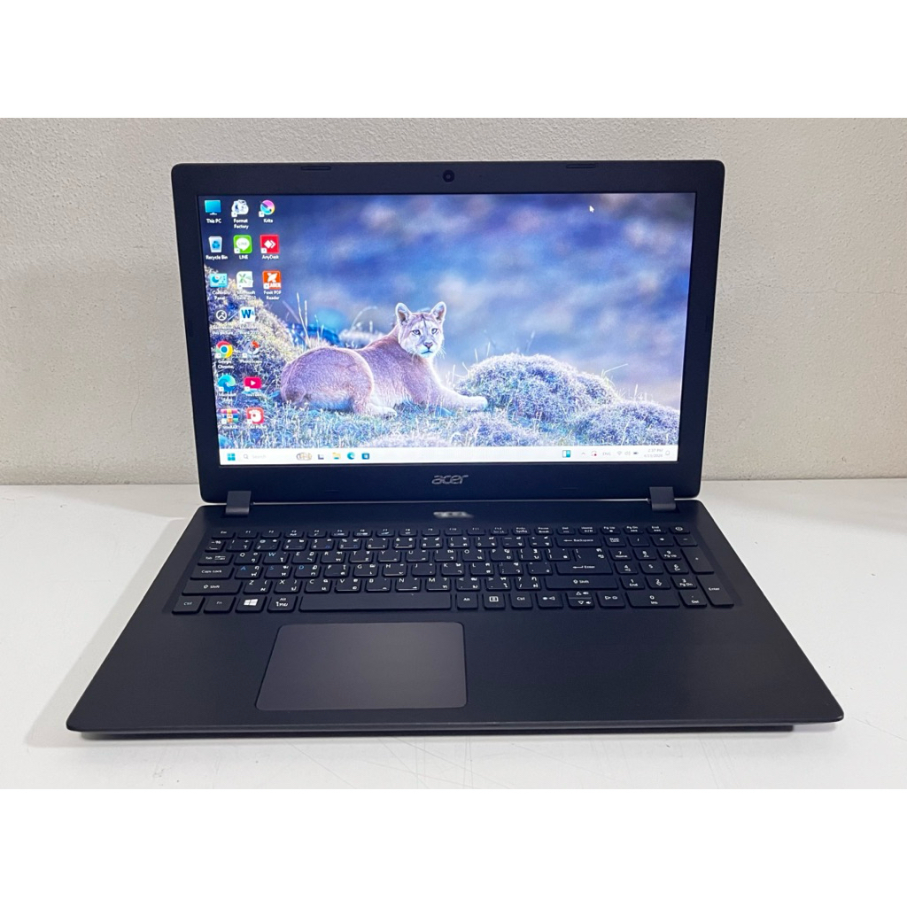 Acer A315-51 โน๊ตบุ๊ค Notebook มือสอง สภาพสวย Cpu Core i5 Gen7 Ram4G M.2 240G จอ 15.6” แบตใหม่ ฟรีเม