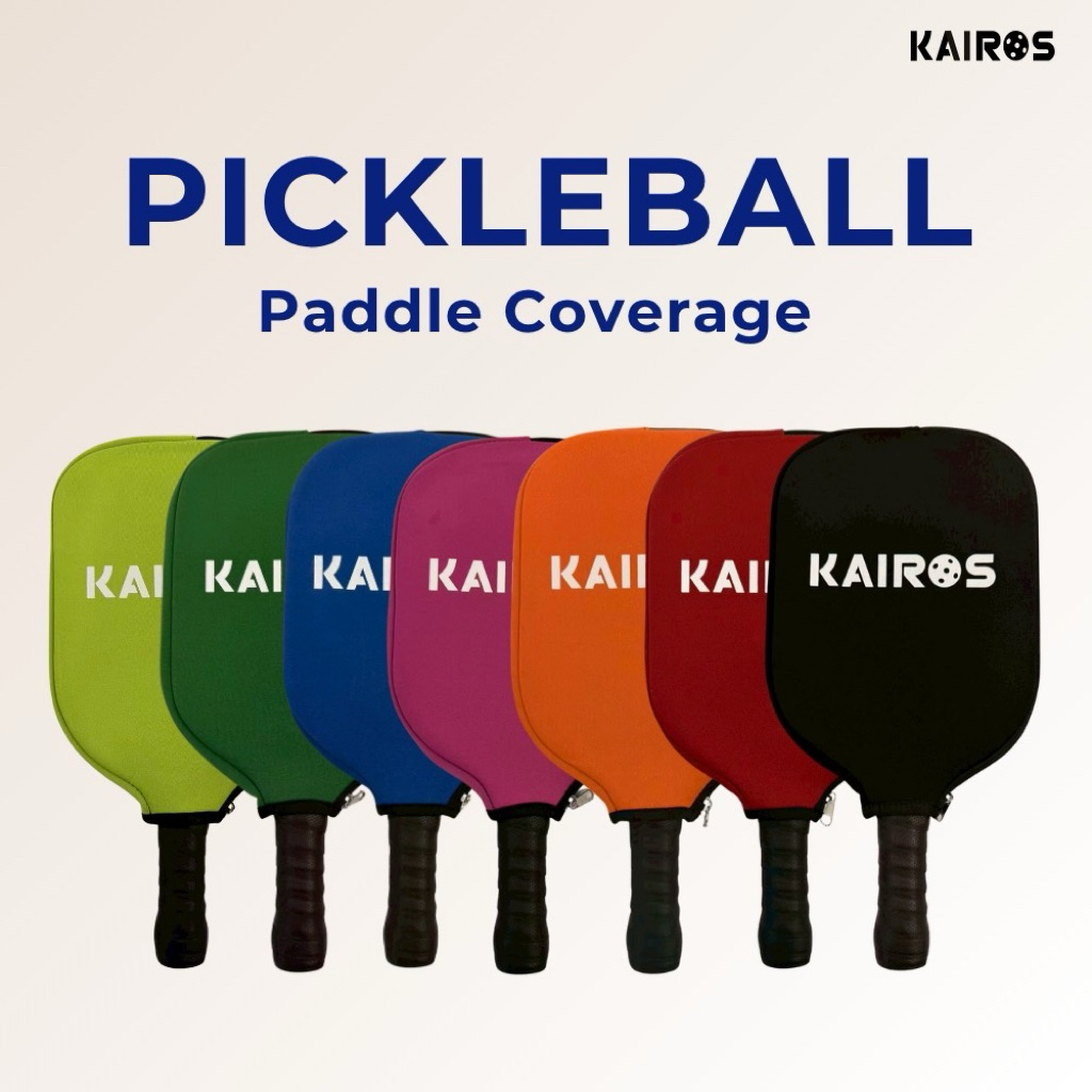 ปลอกสวมไม้พิคเคิลบอล Pickleball paddle cover ปลอกสวมแร็คเก็ตแบบมีซิปกันน้ำ กันฝุ่น กันรอยขีดข่วน น้ำหนักเบา KS-BAG