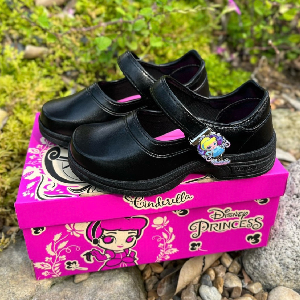 💦พร้อมส่ง💦 Gerry Gang รองเท้านักเรียนหญิง รุ่น PC-25818 ใหม่ล่าสุด เข็มขัดล็อค เจ้าหญิงดิสนีย์ รองเท้าหนังหนังดำ