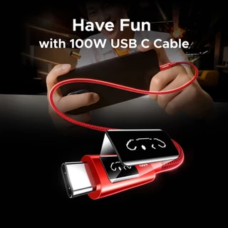 UGREEN UNO 100 วัตต์ชาร์จอย่างรวดเร็ว USB C ไปยังสายเคเบิล USB C