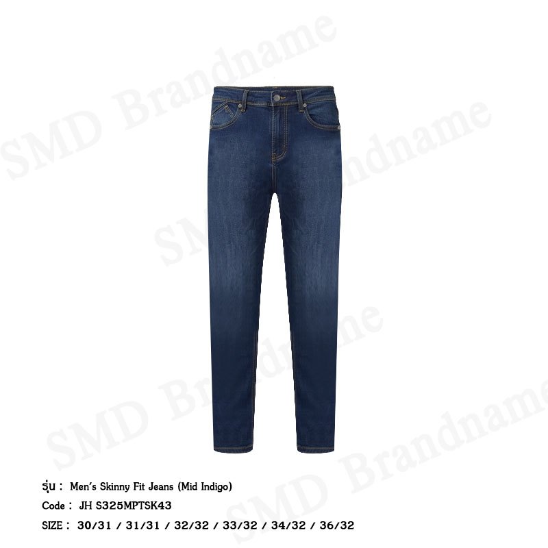 John Henry กางเกงยีนส์ผู้ชาย รุ่น Men's Skinny Fit Jeans (Mid Indigo) Code: JH S325MPTSK43